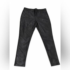 Black Faux Leather Pants